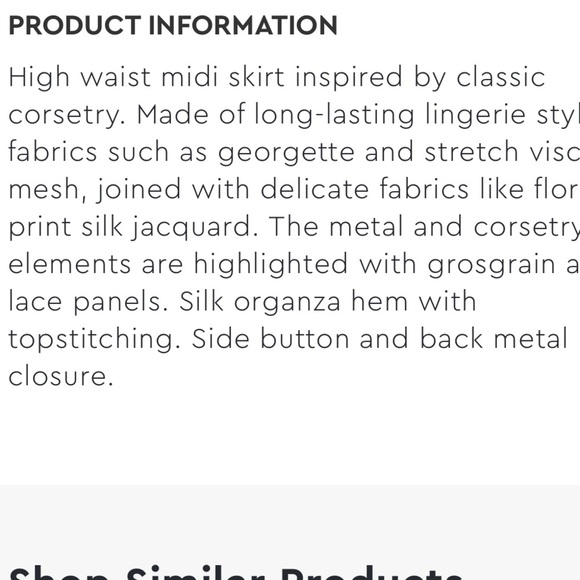 New! zara Ateller large lingerie style silk blend sheer two piece silk skirt. - Picture 12 of 16